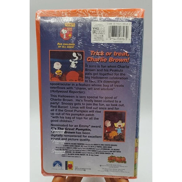It's The Great Pumpkin,harlie Brown Peanuts Classic VHS 1999 Clamshell Case NEW - Picture 2 of 5